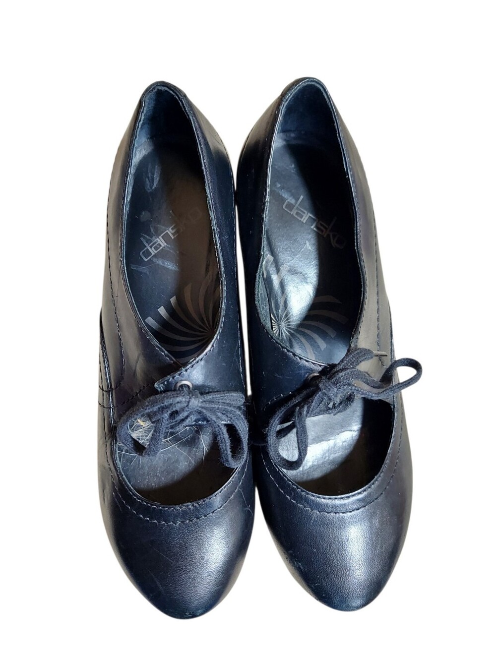 Classic Dansko Rory black leather Mary Jane clog heels in size US 7 - Picture 6 of 12